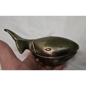 Vintage Bentley Brass Whale Alarm Clock West Germany